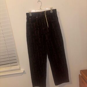 Butter Men's Corduroy Pants in Black and Red
